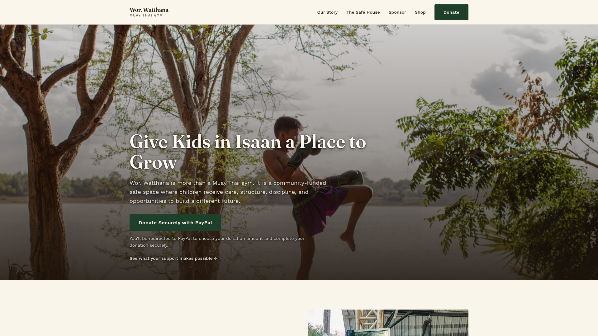 Wor. Watthana live website homepage